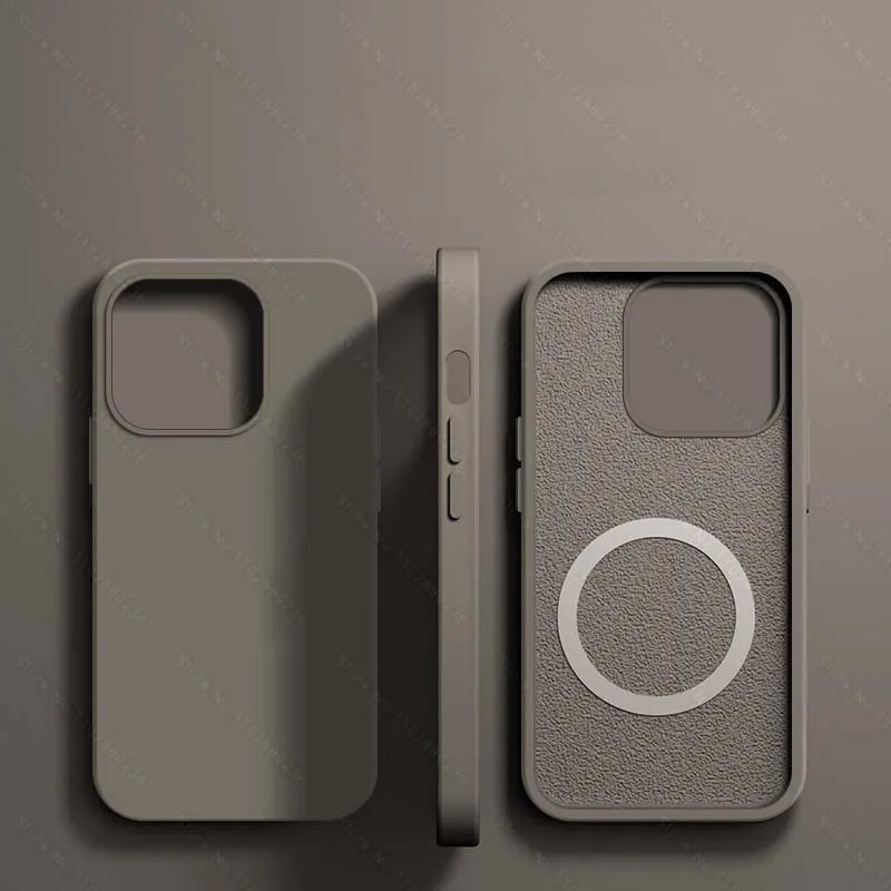 The Liquid Silicone Magnetic Case from GetVoltix for iPhone 11 to iPhone 16